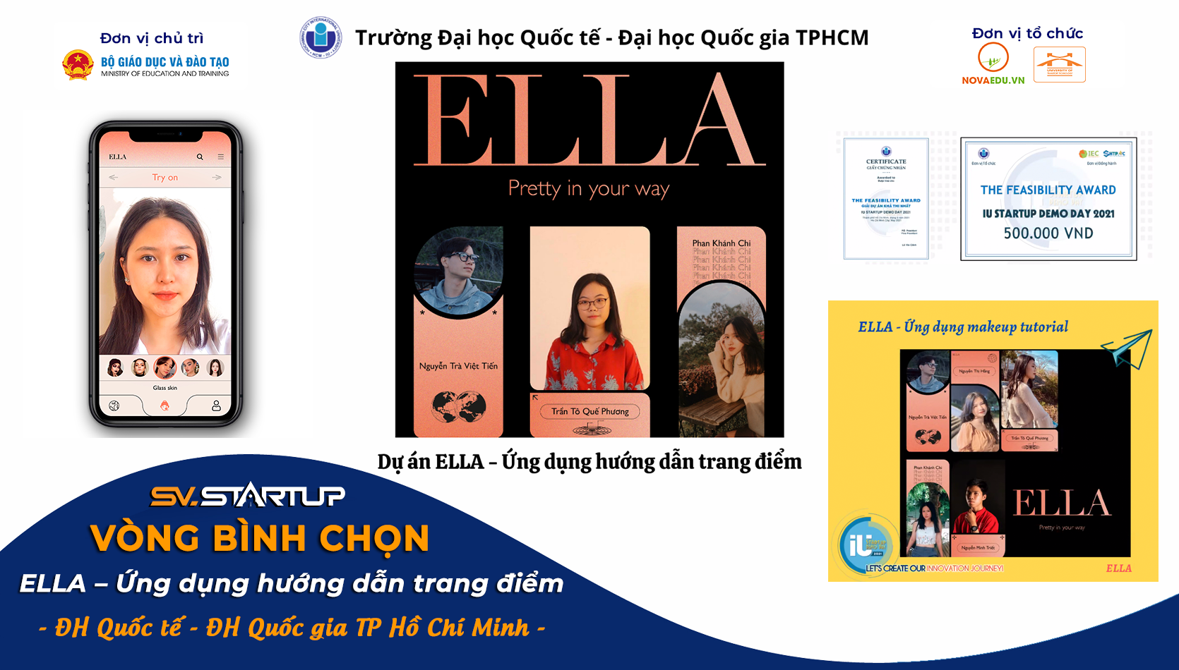 ELLA  – Ứng dụng hướng dẫn trang điểm