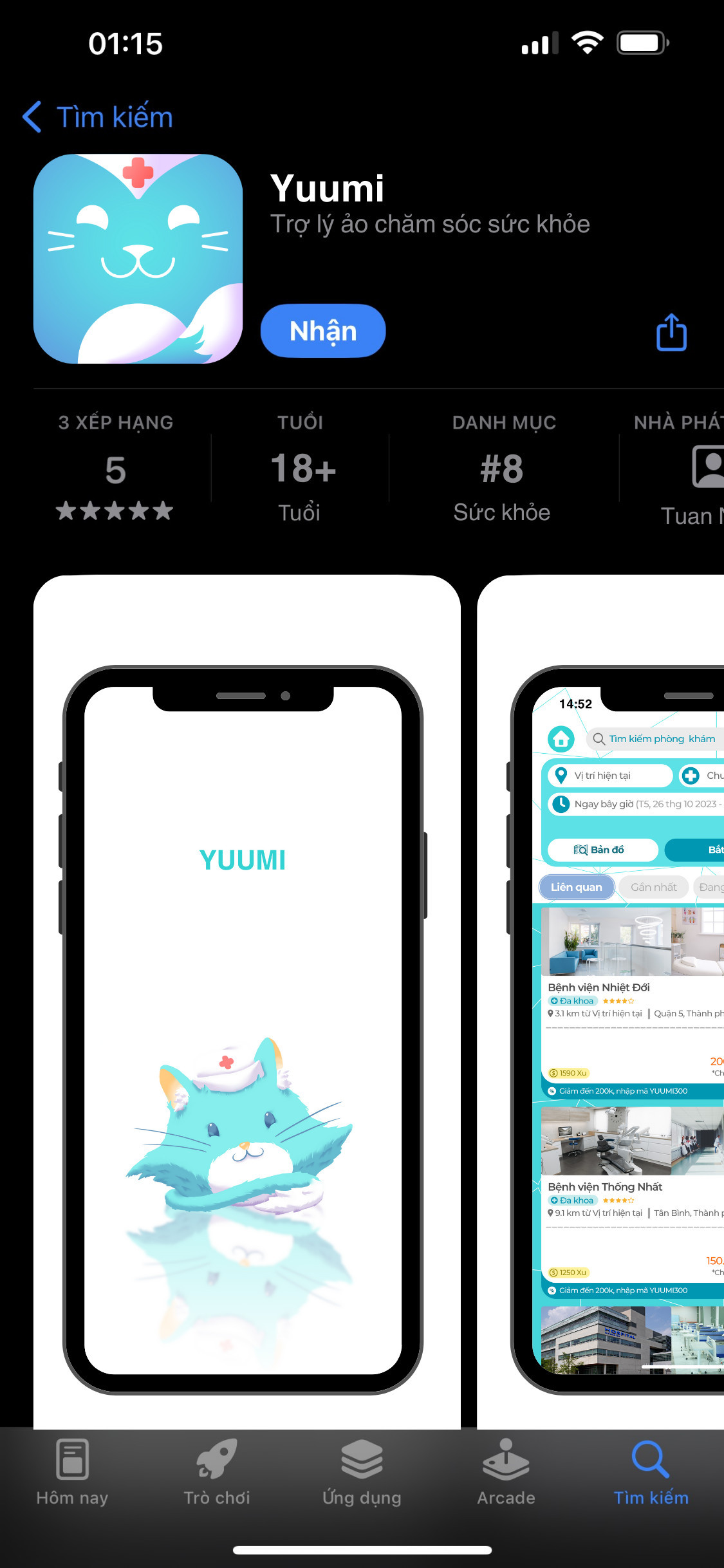 YUUMI - TRỢ LÝ ẢO CHĂM SÓC SỨC KHỎE